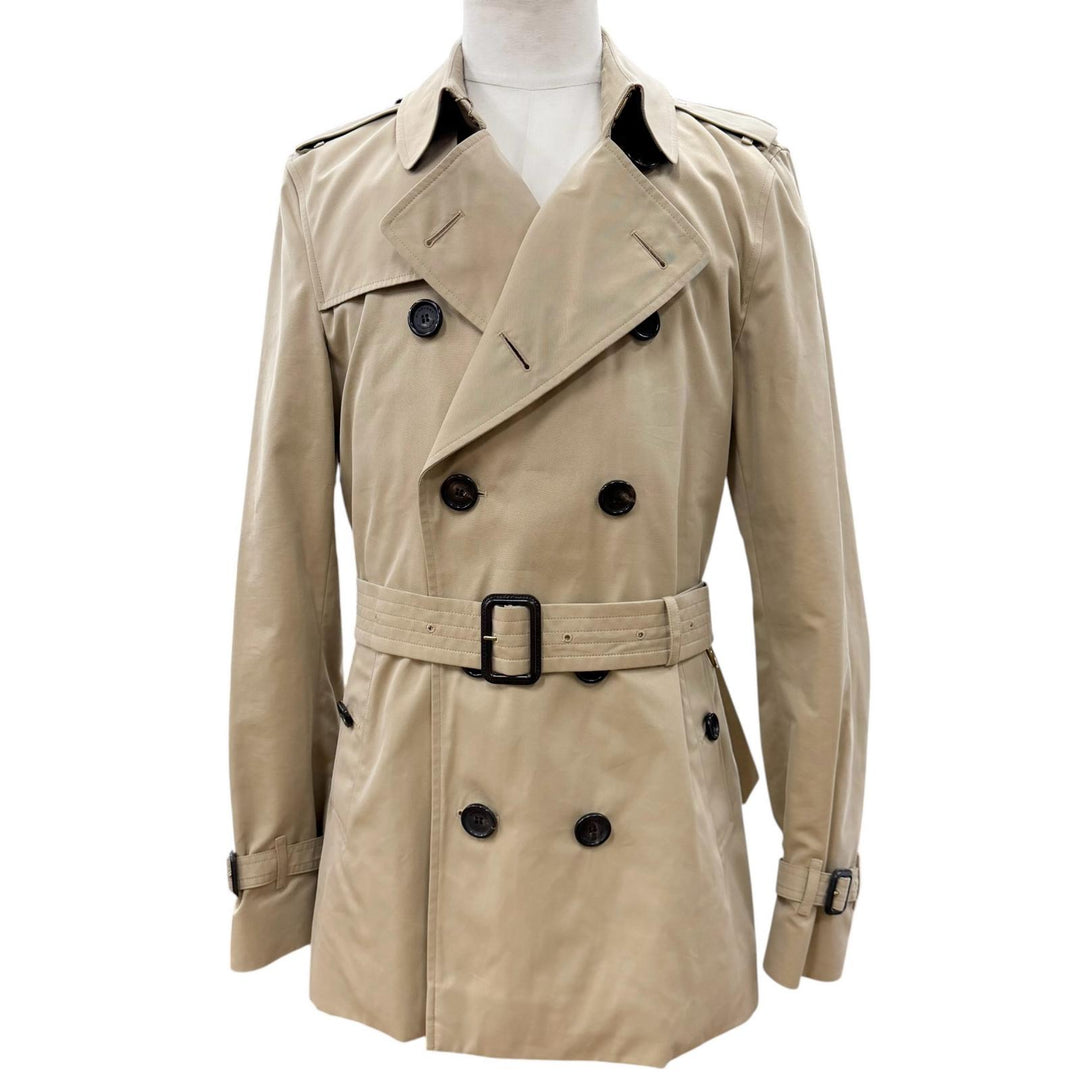 Great BURBERRY trench coat beige cotton mens 48