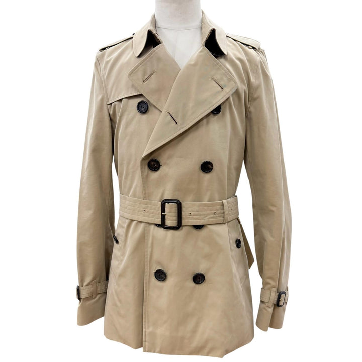 Great BURBERRY trench coat beige cotton mens 48