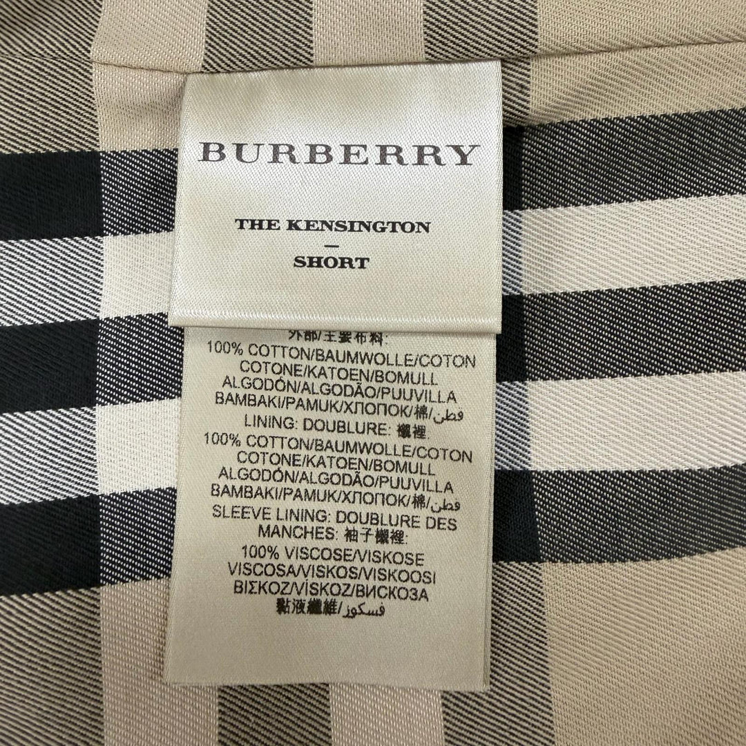 Great BURBERRY trench coat beige cotton mens 48
