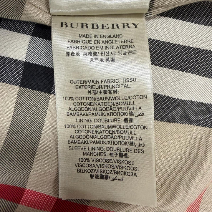 Great BURBERRY trench coat beige cotton mens 48