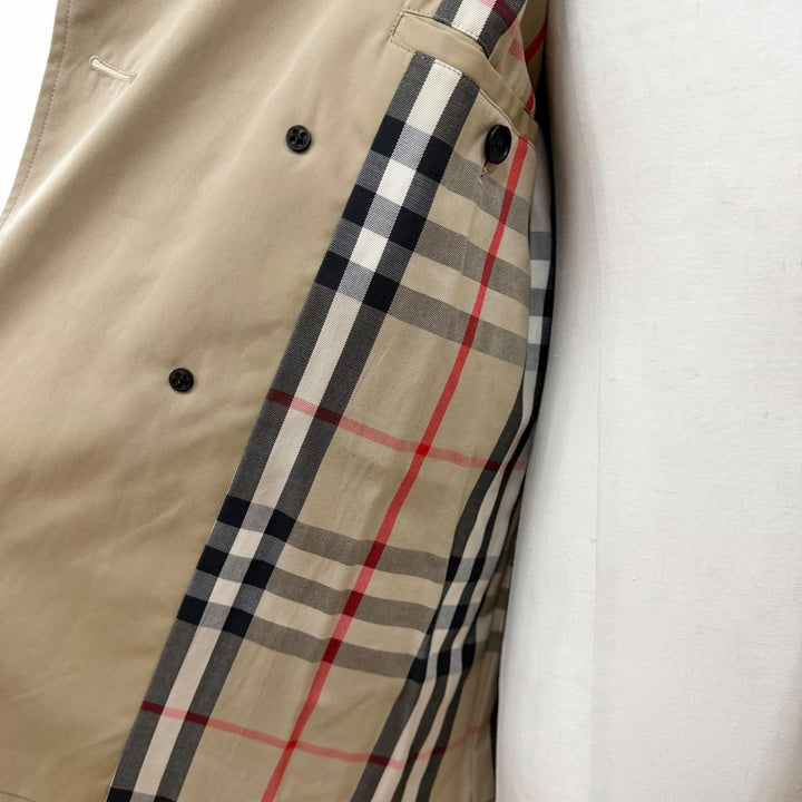 Great BURBERRY trench coat beige cotton mens 48
