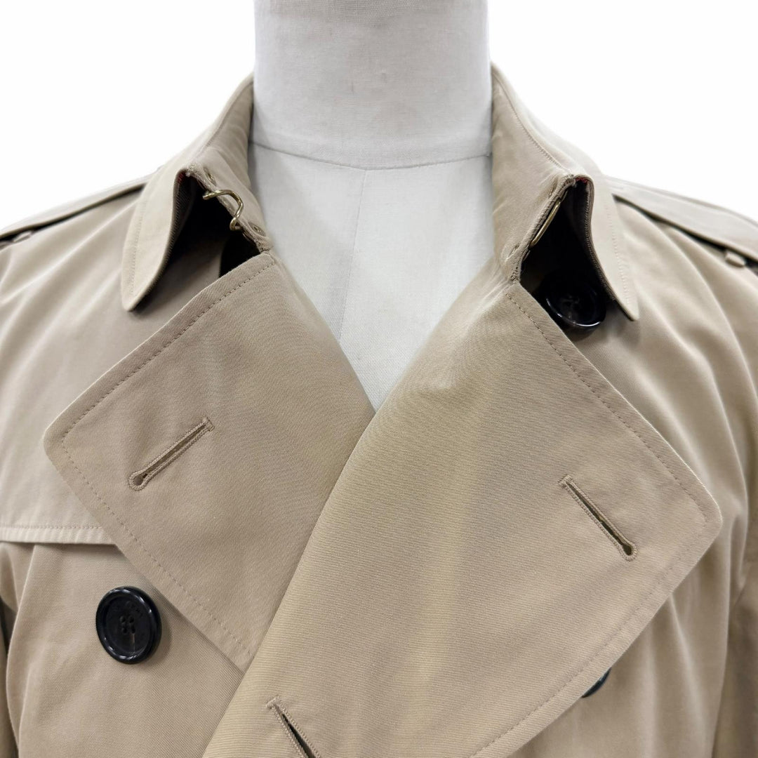 Great BURBERRY trench coat beige cotton mens 48
