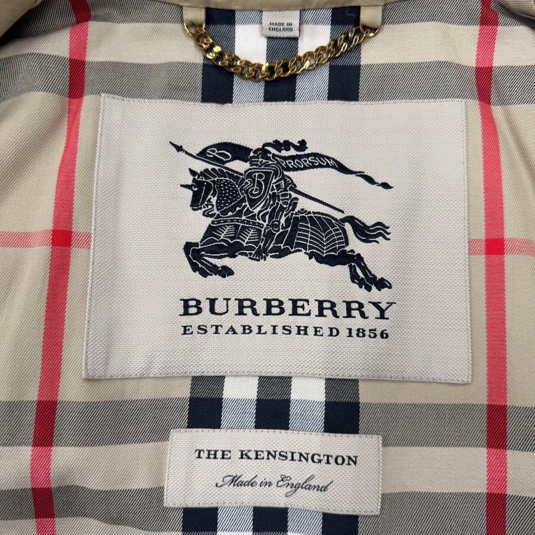 Great BURBERRY trench coat beige cotton mens 48