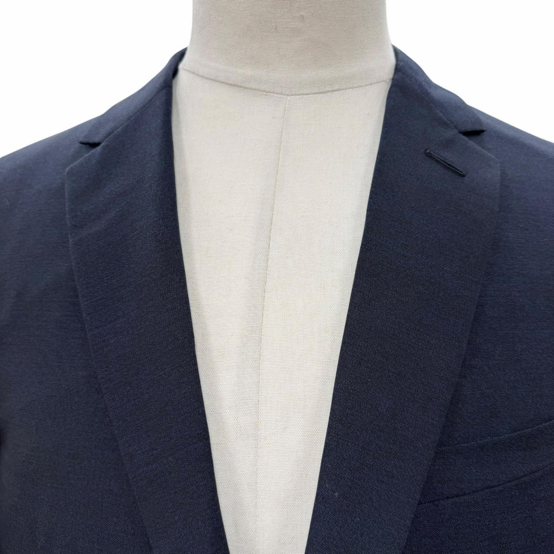 Excellent DIOR tailored jacket Navy wool mens 50 633C720A4767