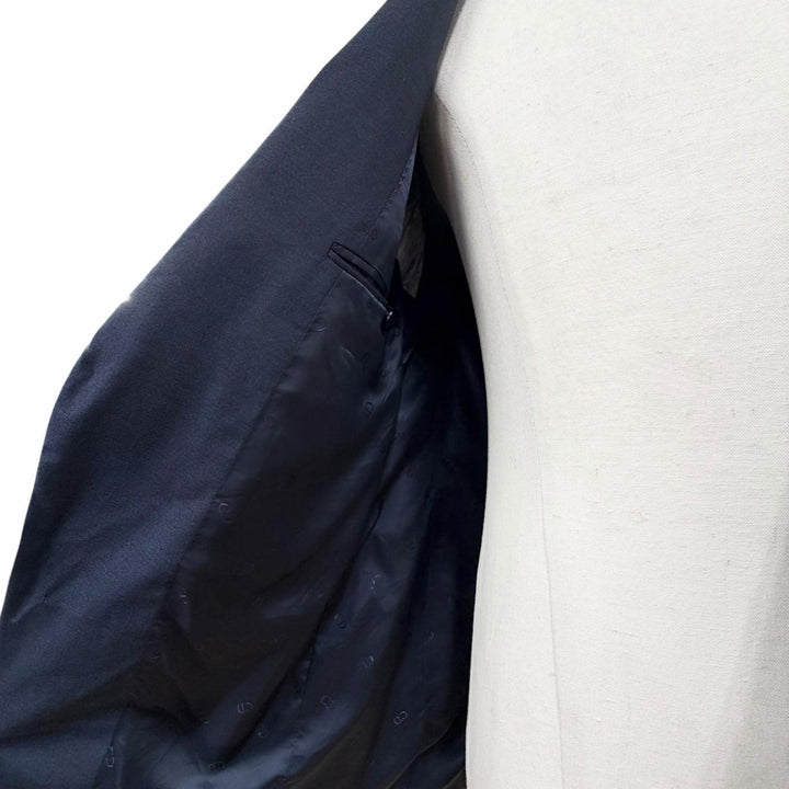 Excellent DIOR tailored jacket Navy wool mens 50 633C720A4767