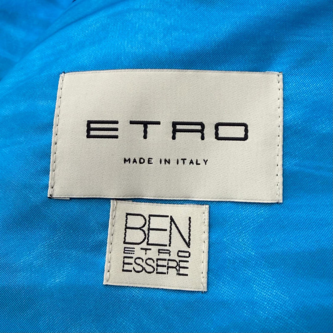 Great ETRO Jacket For the Oceans blue polyester mens L 1S285-0293