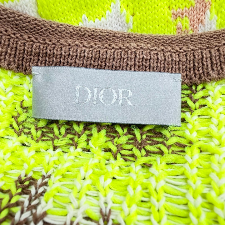Excellent DIOR sweater yellow cotton mens M 283M652AT254