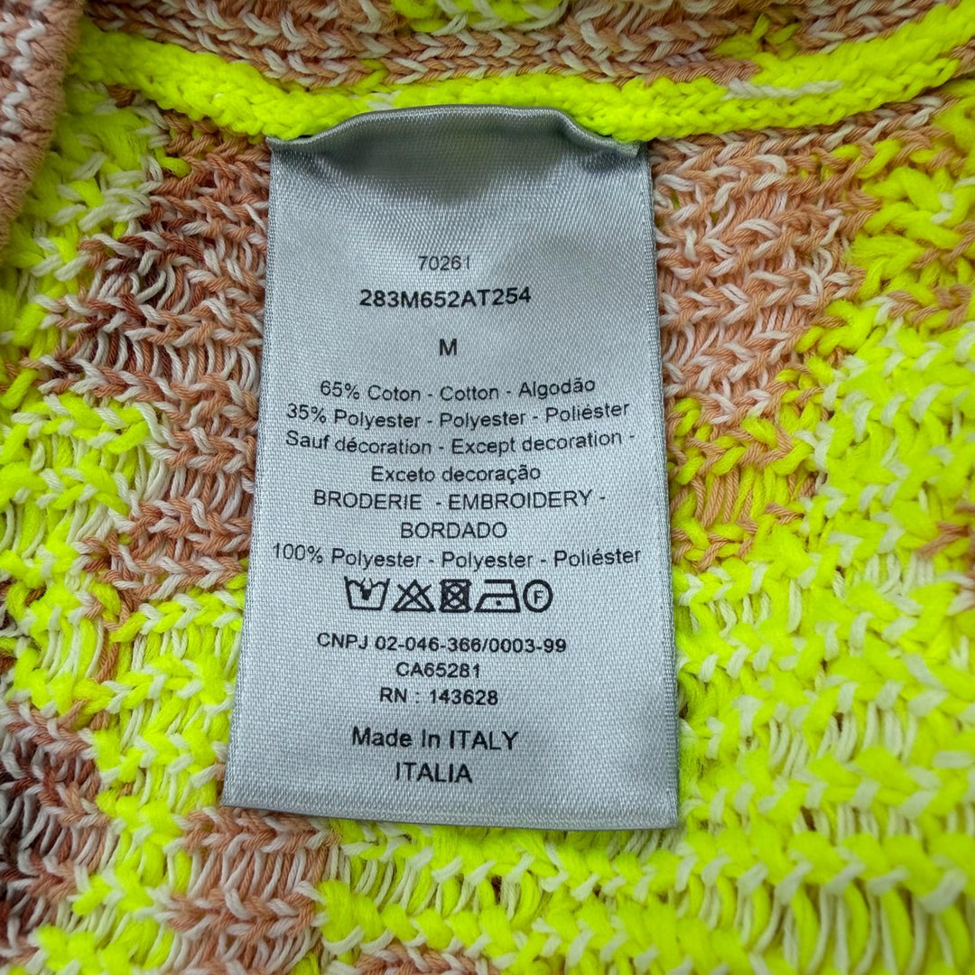 Excellent DIOR sweater yellow cotton mens M 283M652AT254