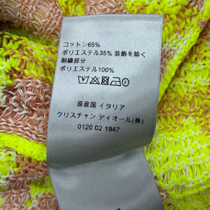 Excellent DIOR sweater yellow cotton mens M 283M652AT254