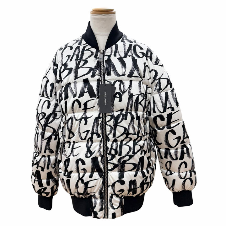 Pristine DOLCE&GABBANA Bomber jacket white polyester mens S G9YN8T