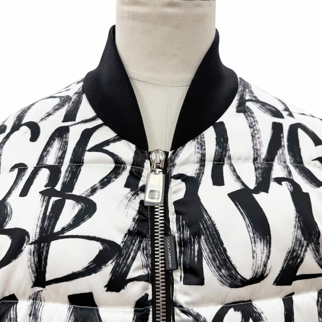 Pristine DOLCE&GABBANA Bomber jacket white polyester mens S G9YN8T