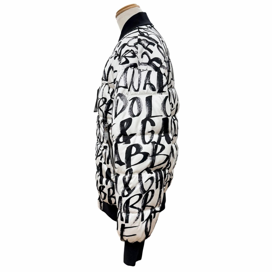 Pristine DOLCE&GABBANA Bomber jacket white polyester mens S G9YN8T