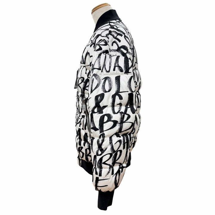 Pristine DOLCE&GABBANA Bomber jacket white polyester mens S G9YN8T