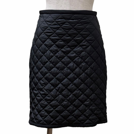 Excellent LOUIS VUITTON Tight Skirt Knee-length quilted black polyester Women 36