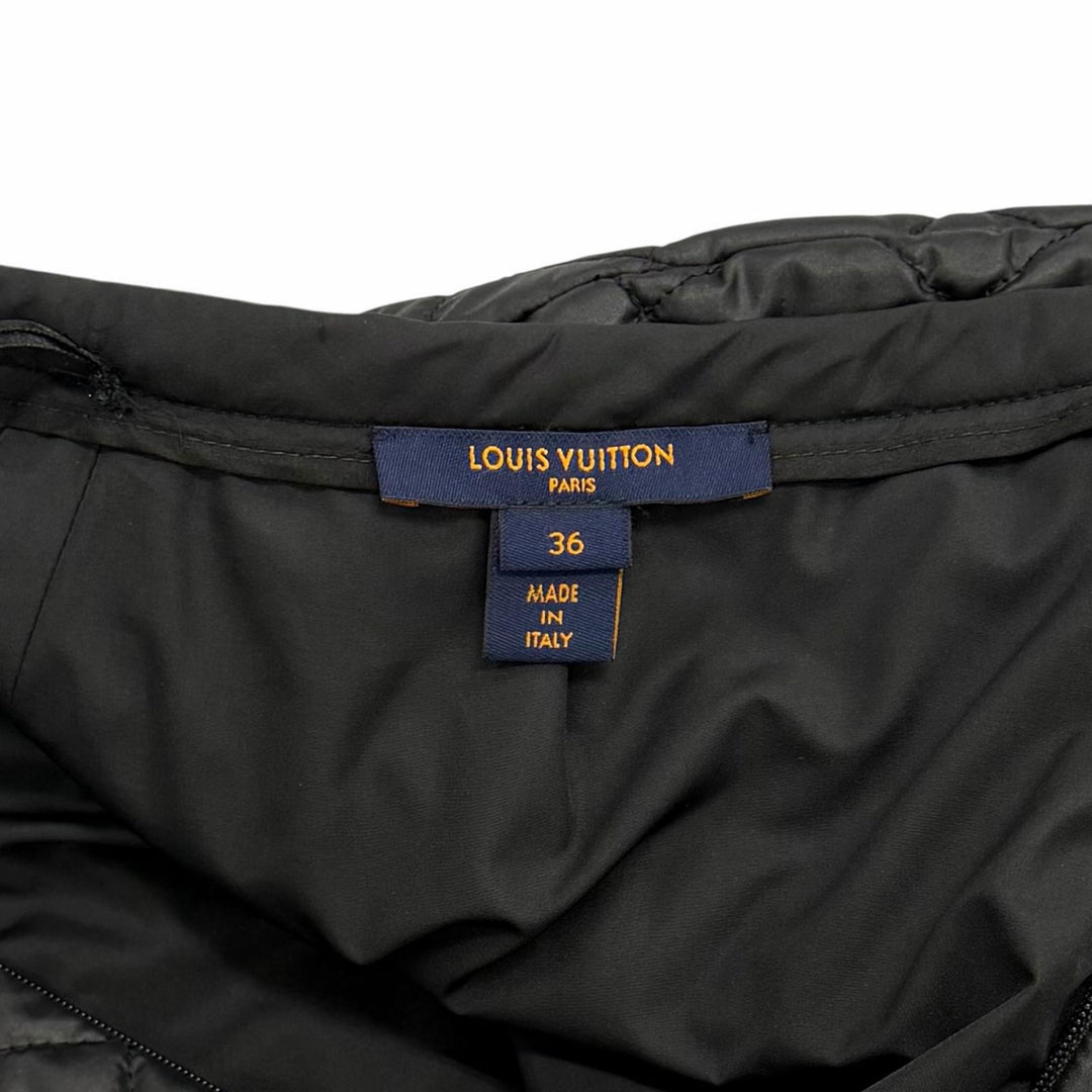 Excellent LOUIS VUITTON Tight Skirt Knee-length quilted black polyester Women 36