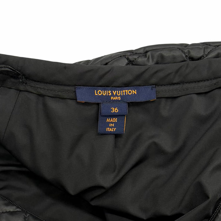 Excellent LOUIS VUITTON Tight Skirt Knee-length quilted black polyester Women 36