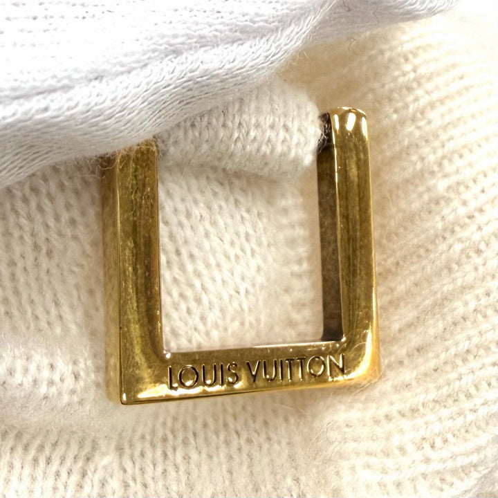 Excellent LOUIS VUITTON one piece Cashmere turtleneck with metal logo cashmere M