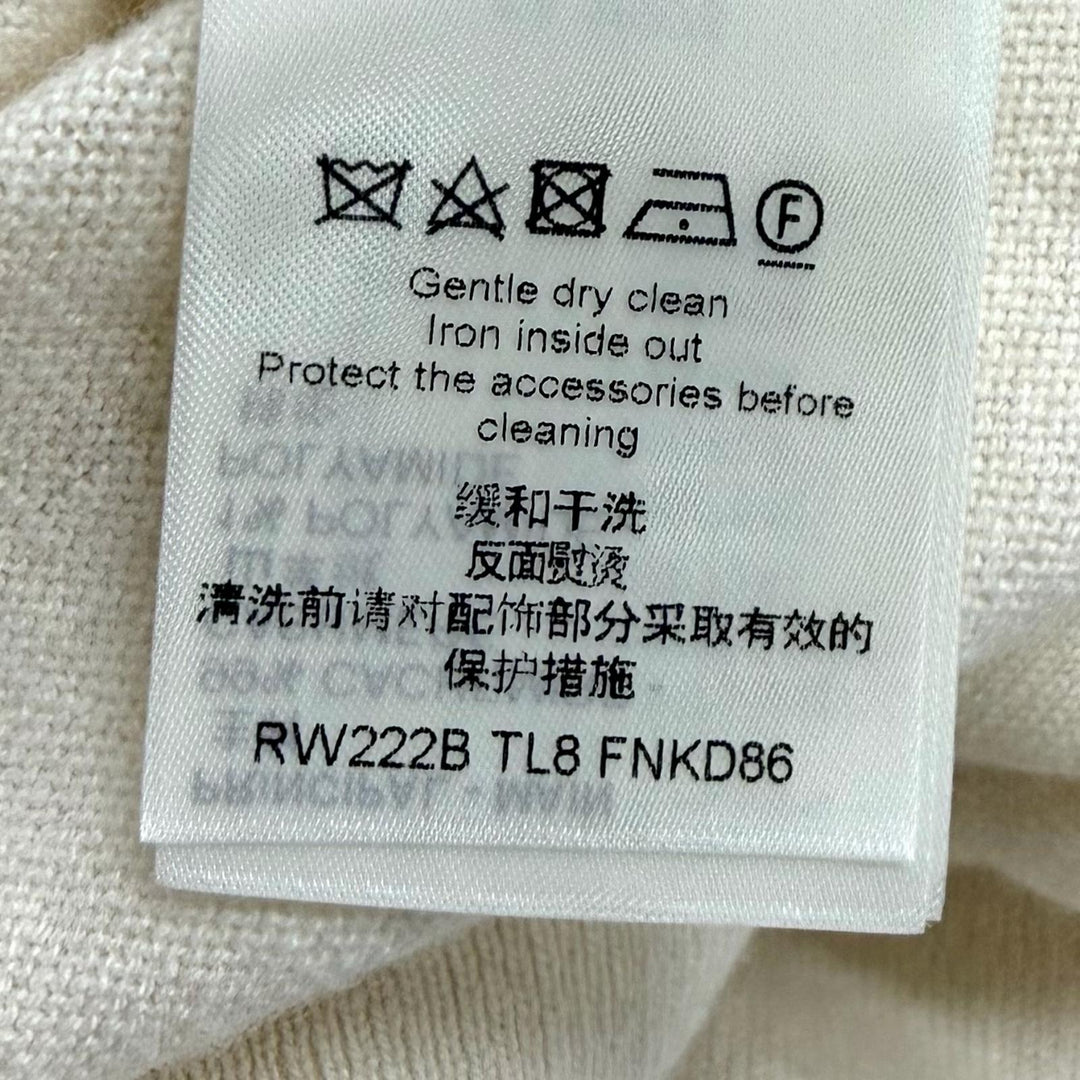 Excellent LOUIS VUITTON one piece Cashmere turtleneck with metal logo cashmere M