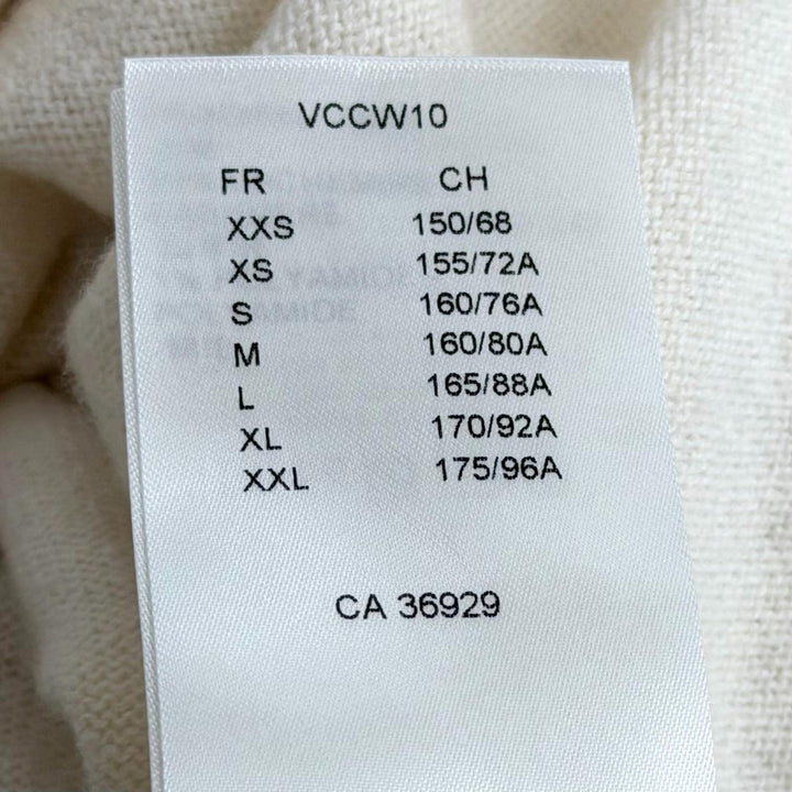 Excellent LOUIS VUITTON one piece Cashmere turtleneck with metal logo cashmere M