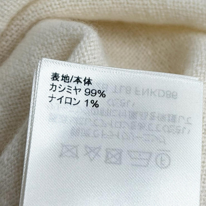 Excellent LOUIS VUITTON one piece Cashmere turtleneck with metal logo cashmere M