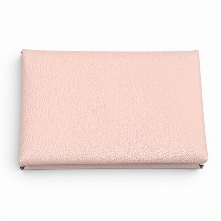 Pristine HERMES Card Case Calvi Pass Case Card Case Shave Women