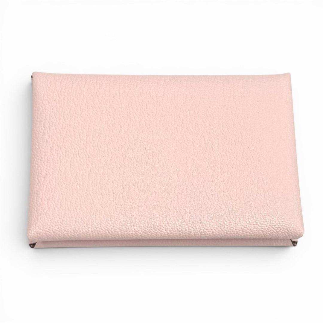 Pristine HERMES Card Case Calvi Pass Case Card Case Shave Women