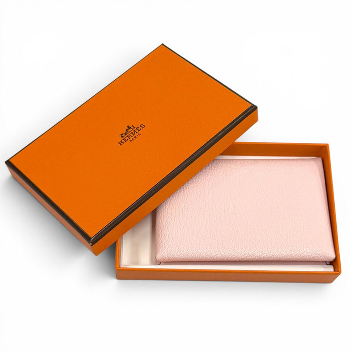 Pristine HERMES Card Case Calvi Pass Case Card Case Shave Women