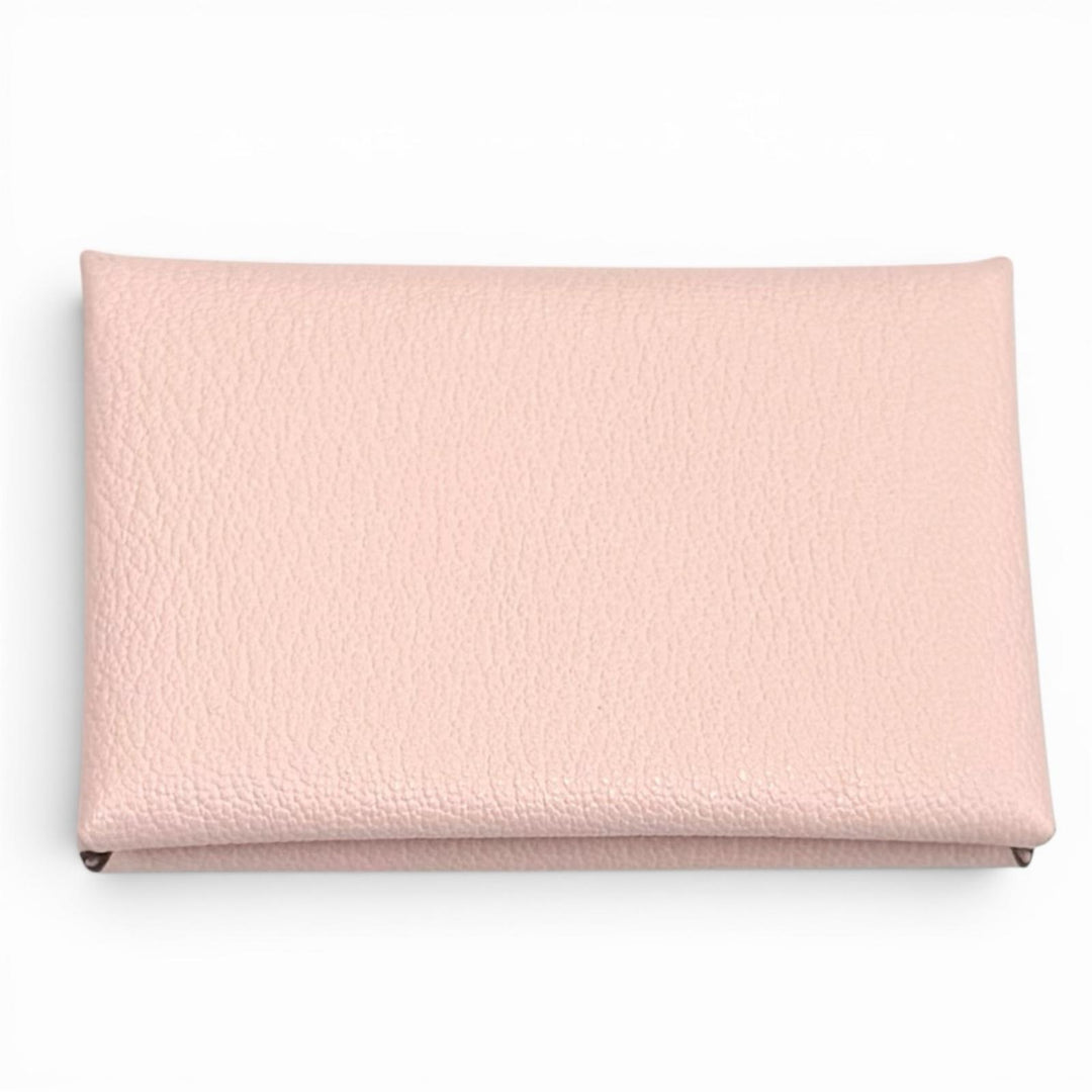 Pristine HERMES Card Case Calvi Pass Case Card Case Shave Women