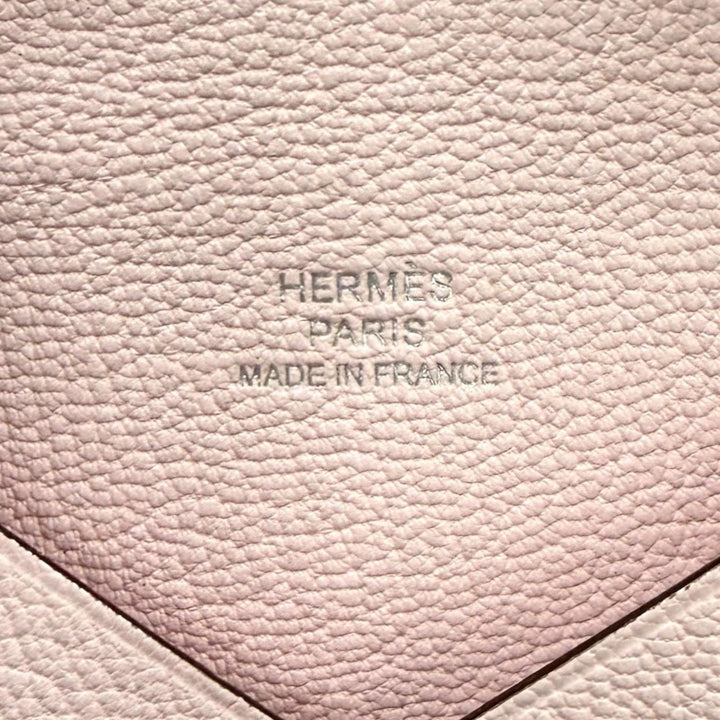 Pristine HERMES Card Case Calvi Pass Case Card Case Shave Women