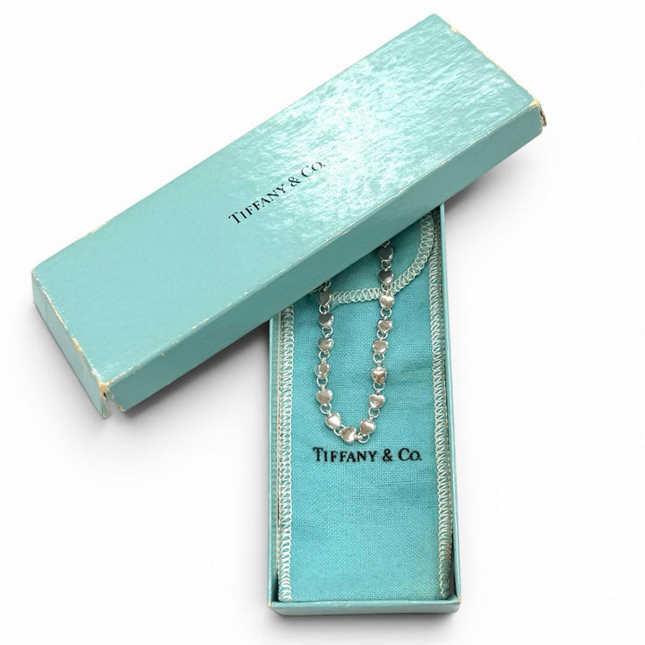 Great TIFFANY&Co. Necklace Puff Heart Necklace Silver 925 Women