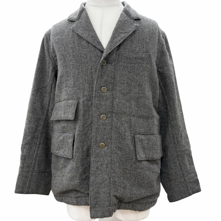 Excellent TAIGA TAKAHASH tailored jacket Sack Jacket gray wool mens 38 LOT.308