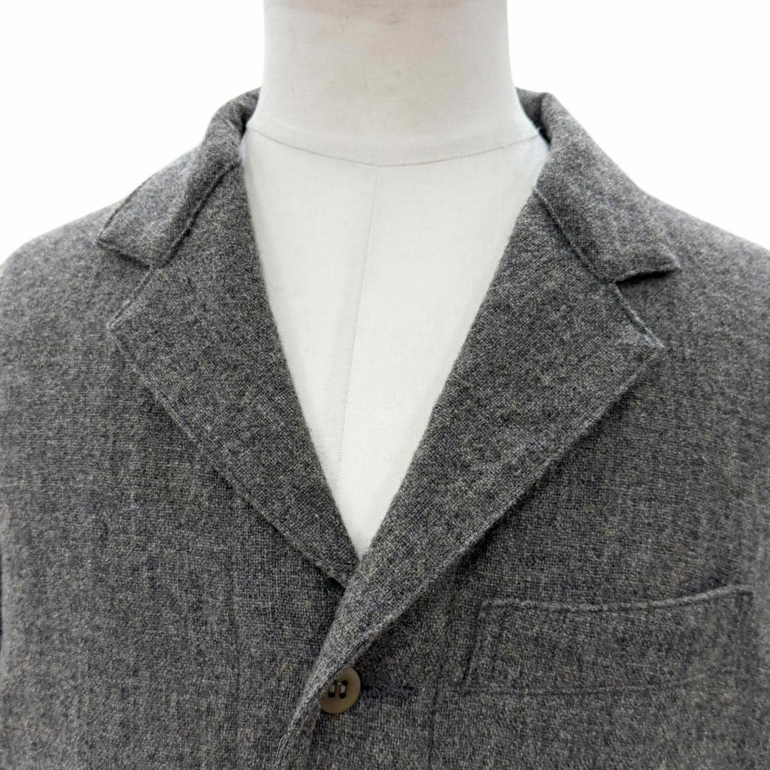 Excellent TAIGA TAKAHASH tailored jacket Sack Jacket gray wool mens 38 LOT.308
