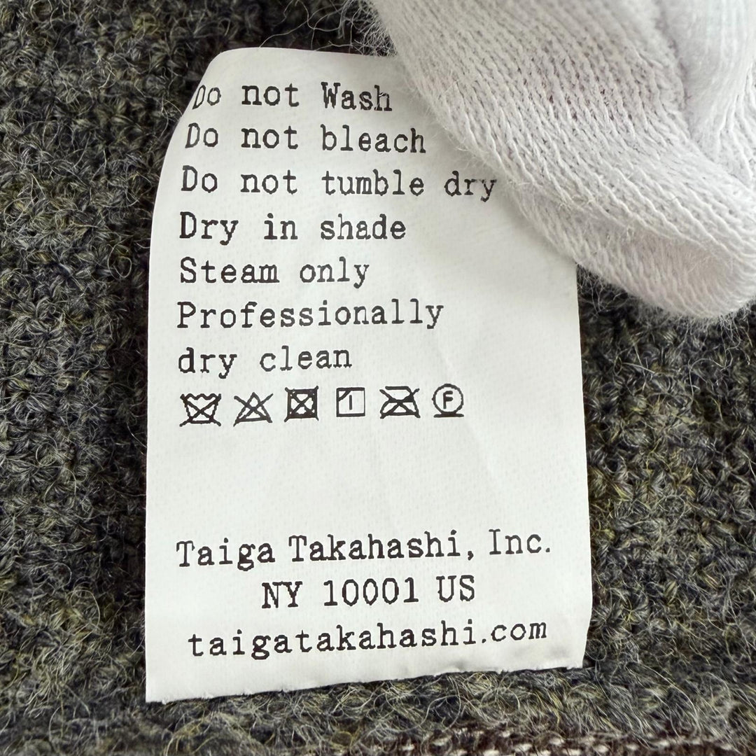 Excellent TAIGA TAKAHASH tailored jacket Sack Jacket gray wool mens 38 LOT.308