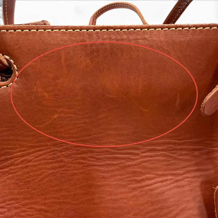 Great 土屋鞄 Shoulder Bag Diario Gathered leather with charm Brown leather Women
