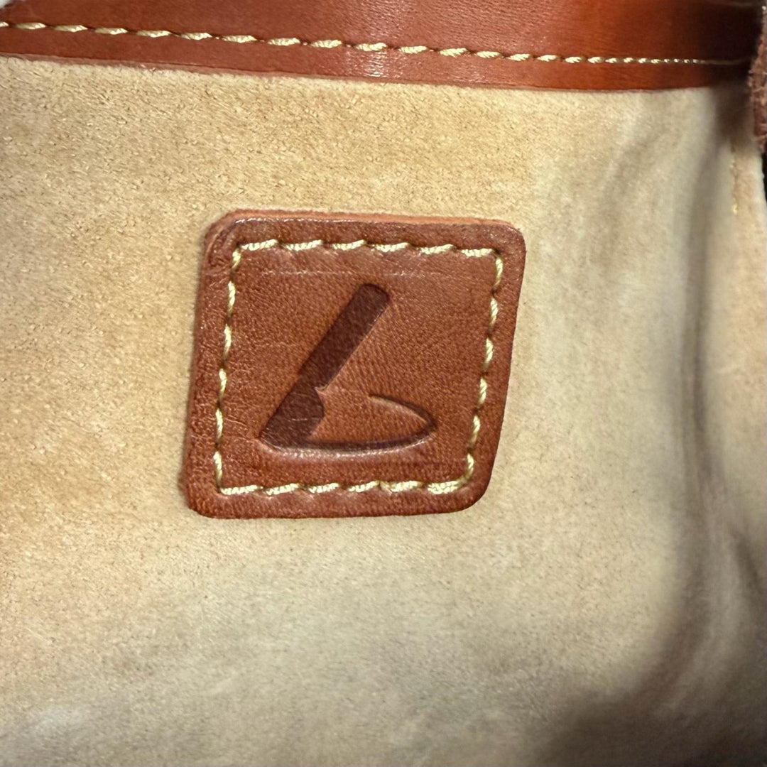Great 土屋鞄 Shoulder Bag Diario Gathered leather with charm Brown leather Women