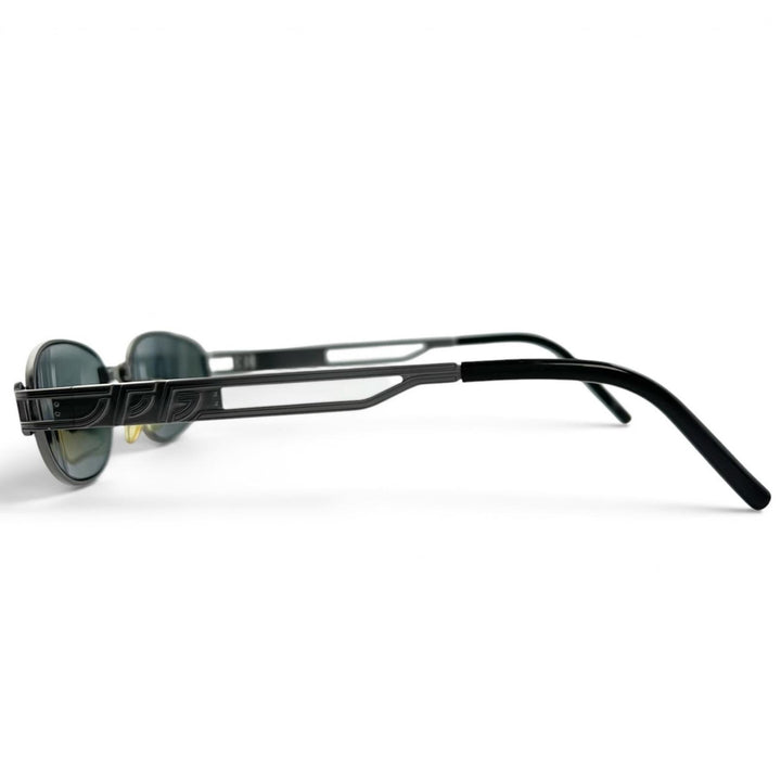Great JEAN-PAUL GAULTIER sunglasses black metal mens JPG 58-6108