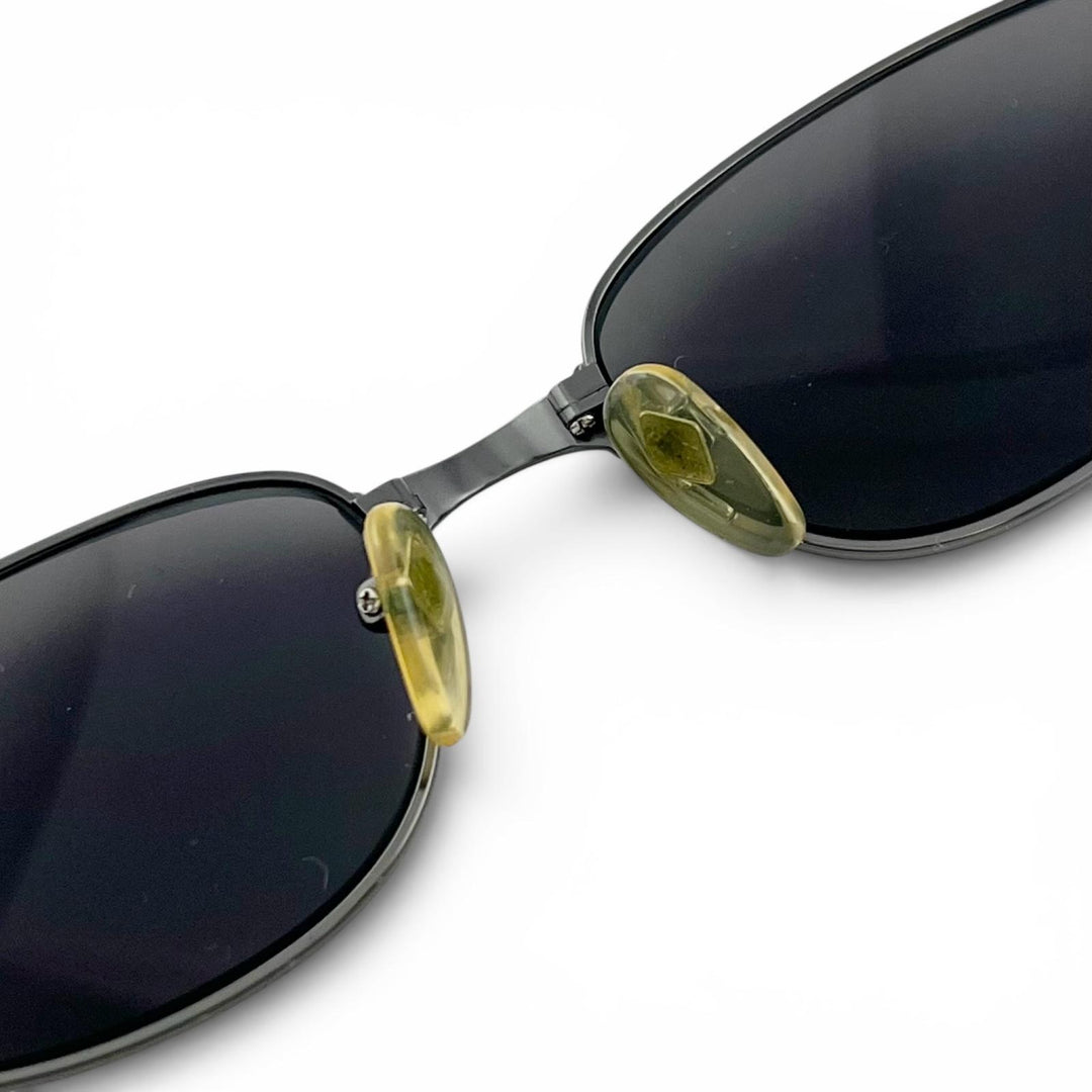 Great JEAN-PAUL GAULTIER sunglasses black metal mens JPG 58-6108