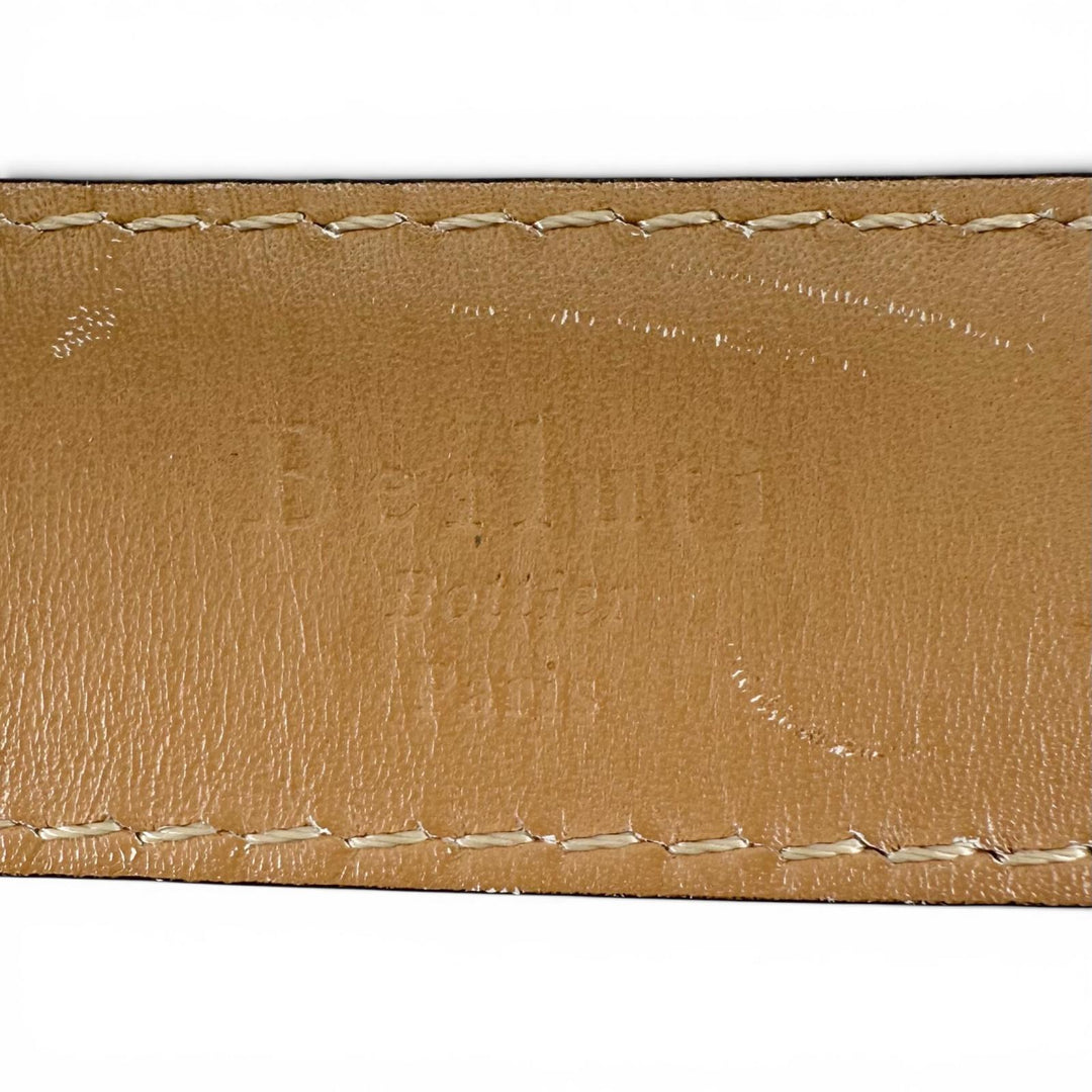 Discounted Very Good BERLUTI belt Pin buckle Brown Patine leather mens 85 34