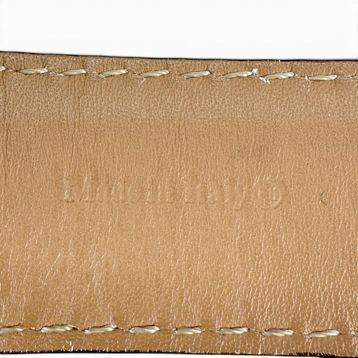 Discounted Very Good BERLUTI belt Pin buckle Brown Patine leather mens 85 34