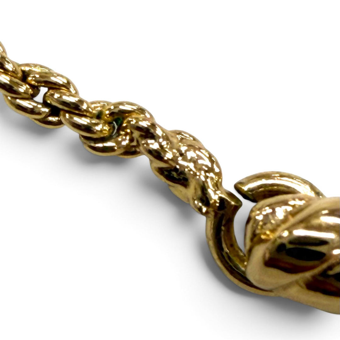 Excellent Christian Dior Necklace gold Rhinestone Women