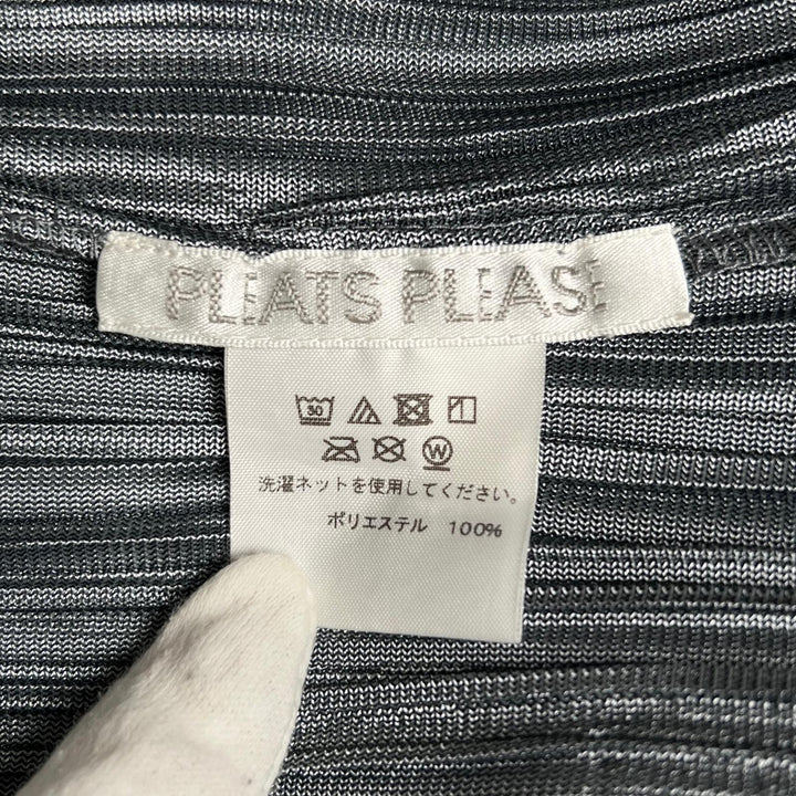 Great PLEATS PLEASE cardigan long gray polyester Women 3 PP91-JA513