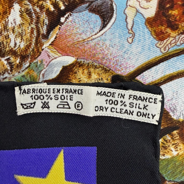 Excellent HERMES scarf FAUNE ET FLORE DU TEXAS TEXAS WILDLIFE silk Women
