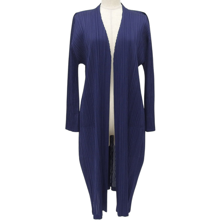 Excellent PLEATS PLEASE cardigan Navy polyester Women 3 PP71-JA143