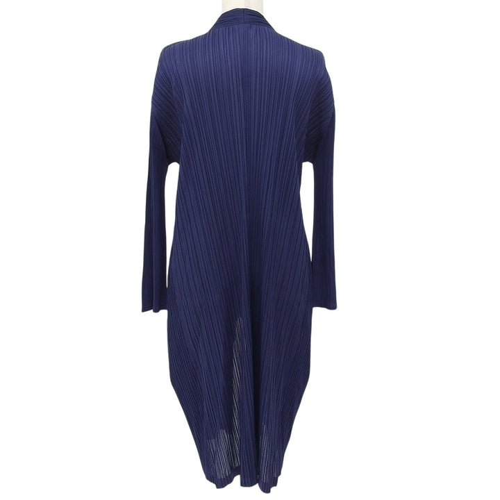Excellent PLEATS PLEASE cardigan Navy polyester Women 3 PP71-JA143