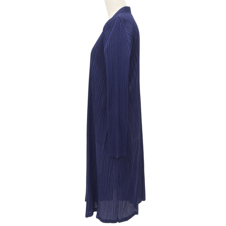 Excellent PLEATS PLEASE cardigan Navy polyester Women 3 PP71-JA143