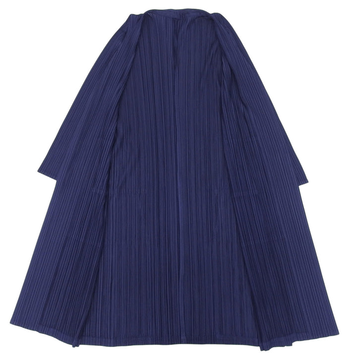 Excellent PLEATS PLEASE cardigan Navy polyester Women 3 PP71-JA143