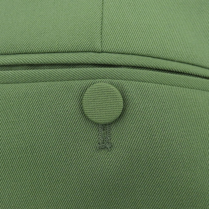 Pristine GUCCI slacks Center-creased trousers green wool mens 46 672087