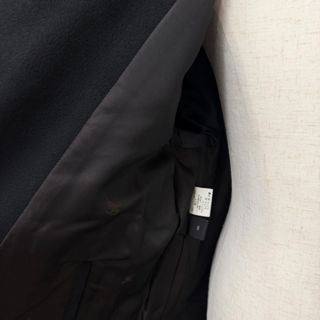 Excellent Burberrys coat black cashmere mens