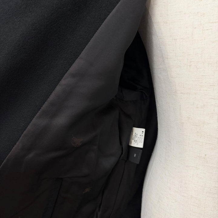 Excellent Burberrys coat black cashmere mens