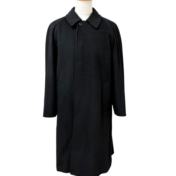Excellent Burberrys coat black cashmere mens